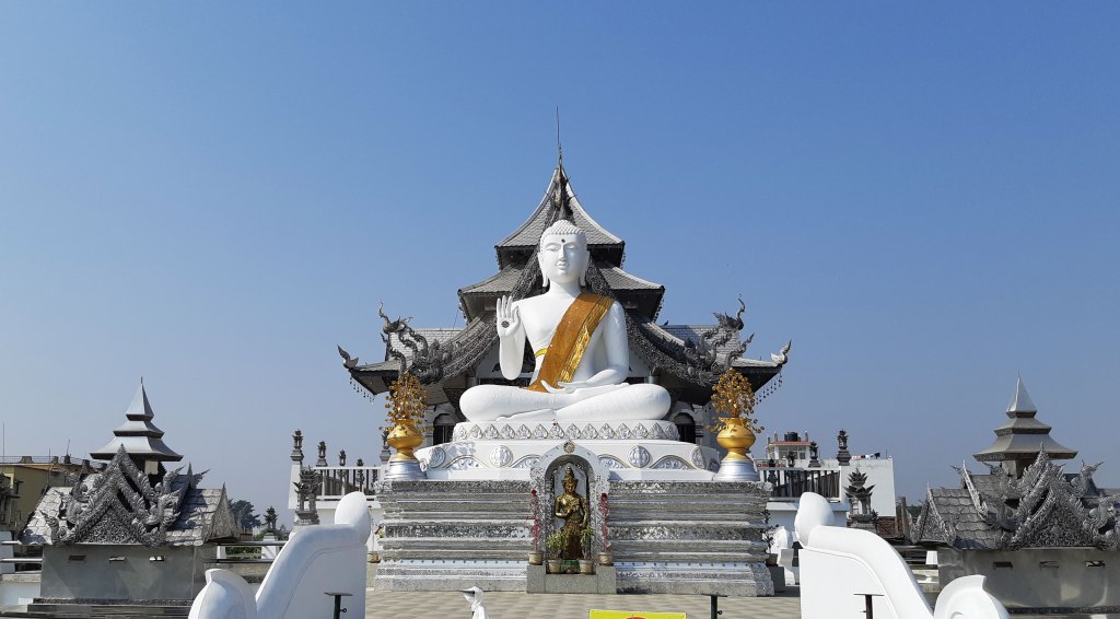 Travel destination to Bodhgaya, India. Thai Temple.